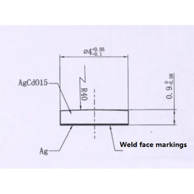 Silver Cadmium Oxide Chip Contact